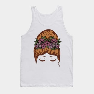 Mum Flowers in Hair Tank Top